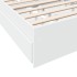 Cama con cajones madera de ingeniería blanca 90x200