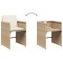 Set comedor de jardín 5 pzas con cojines ratán sintético