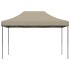 Tienda de fiesta plegable Pop-Up taupe 410x279x315
