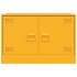 Muebles para TV 2 unidades acero amarillo mostaza 67x39x44