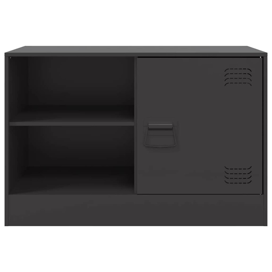 Muebles para TV 2 unidades acero negro 67x39x44