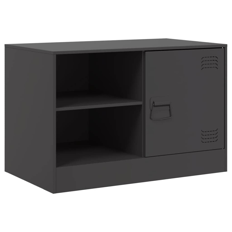 Muebles para TV 2 unidades acero negro 67x39x44