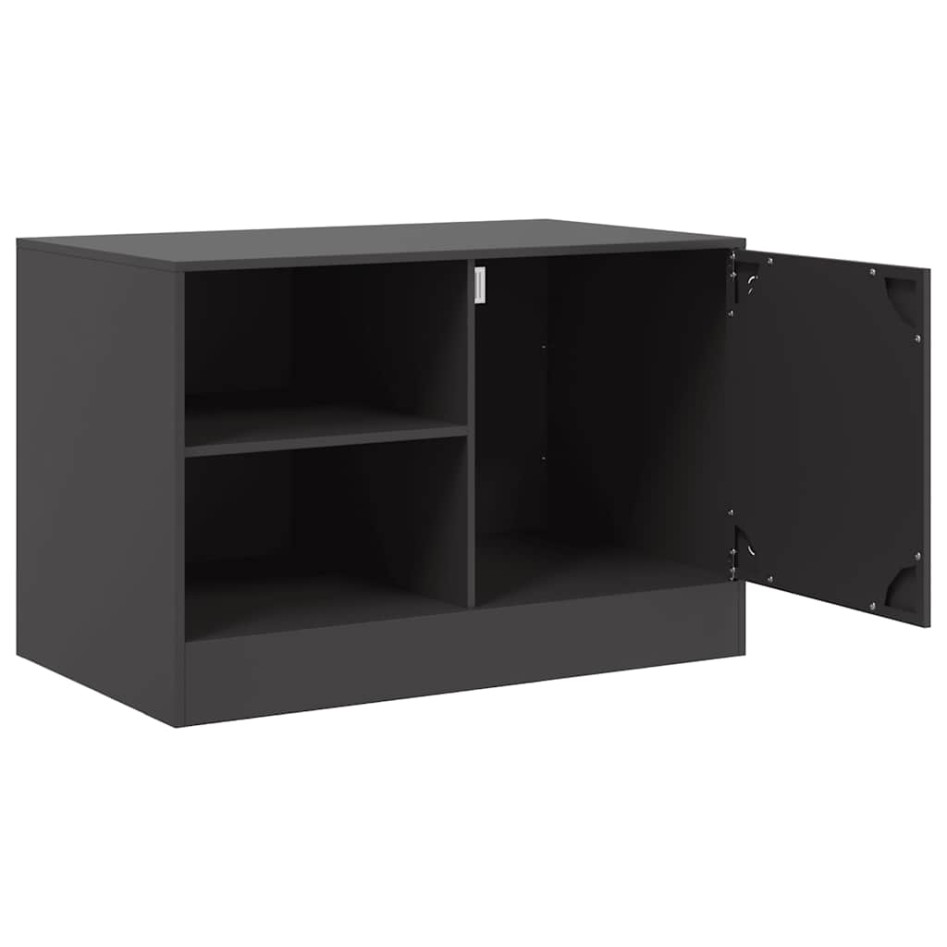 Muebles para TV 2 unidades acero negro 67x39x44