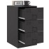 Mesitas de noche 2 unidades acero negro 34,5x39x62