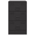 Mesitas de noche 2 unidades acero negro 34,5x39x62