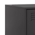 Mesitas de noche 2 unidades acero negro 34,5x39x62