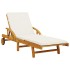 Tumbonas con cojines 2 uds madera maciza de acacia 200x68x83
