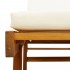 Tumbonas con cojines 2 uds madera maciza de acacia 200x68x83