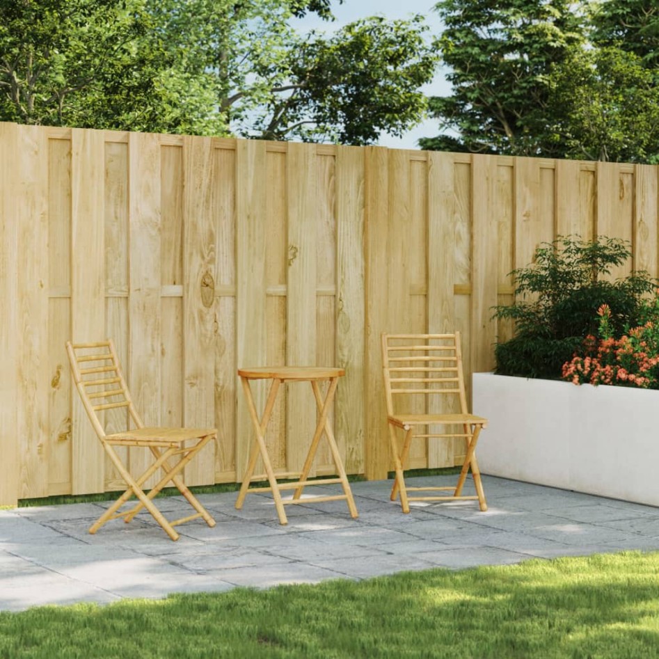 Juego de mesa y sillas de jardín 3 piezas