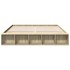 Estructura de cama madera de ingeniería roble Sonoma 200x200