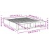 Estructura de cama madera de ingeniería roble ahumado