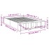 Estructura de cama madera de ingeniería roble Sonoma 120x200