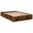 Estructura de cama madera de ingeniería roble ahumado