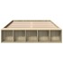 Estructura de cama madera de ingeniería roble Sonoma 140x190