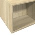 Estructura de cama madera de ingeniería roble Sonoma 140x190