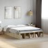 Estructura de cama madera de ingeniería roble Sonoma 135x190
