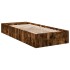 Estructura de cama madera de ingeniería roble ahumado 90x200