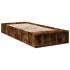 Estructura de cama madera de ingeniería roble ahumado 90x190