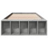 Estructura de cama madera de ingeniería gris hormigón 75x190