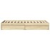 Cama con cajones madera ingeniería roble Sonoma 100x200