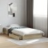 Cama con cajones madera ingeniería roble Sonoma 90x190