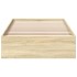Cama con cajones madera ingeniería roble Sonoma 90x190