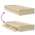 Cama con cajones madera ingeniería roble Sonoma 90x190