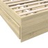 Cama con cajones madera ingeniería roble Sonoma 90x190