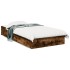Cama con cajones madera de ingeniería roble ahumado 75x190