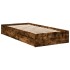 Cama con cajones madera de ingeniería roble ahumado 75x190