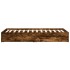 Cama con cajones madera de ingeniería roble ahumado 75x190