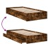 Cama con cajones madera de ingeniería roble ahumado 75x190