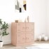 Aparador de acero rosa 67x39x73