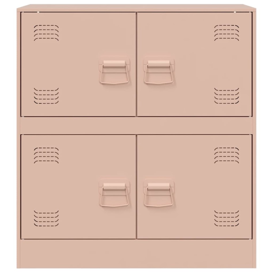 Aparador de acero rosa 67x39x73