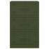 Aparador de acero verde oliva 67x39x107