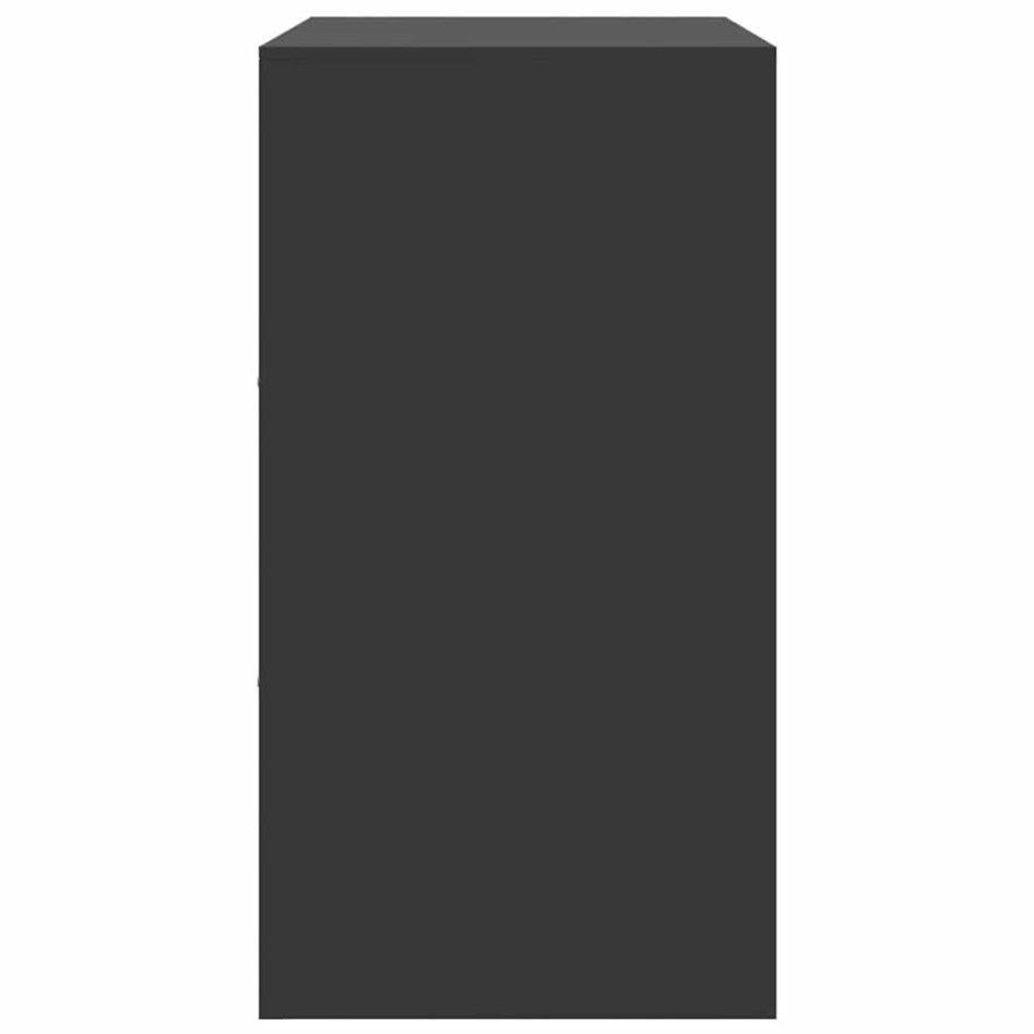 Aparador de acero negro 67x39x73