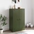 Aparador de acero verde oliva 67x39x107