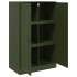 Aparador de acero verde oliva 67x39x107