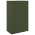 Aparador de acero verde oliva 67x39x107