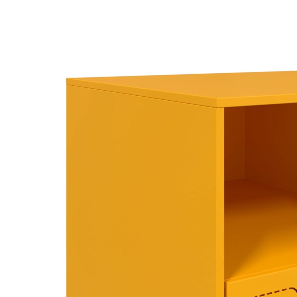 Mueble para TV de acero amarillo mostaza 99x39x44
