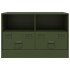 Muebles para TV 2 unidades acero verde oliva 67x39x44
