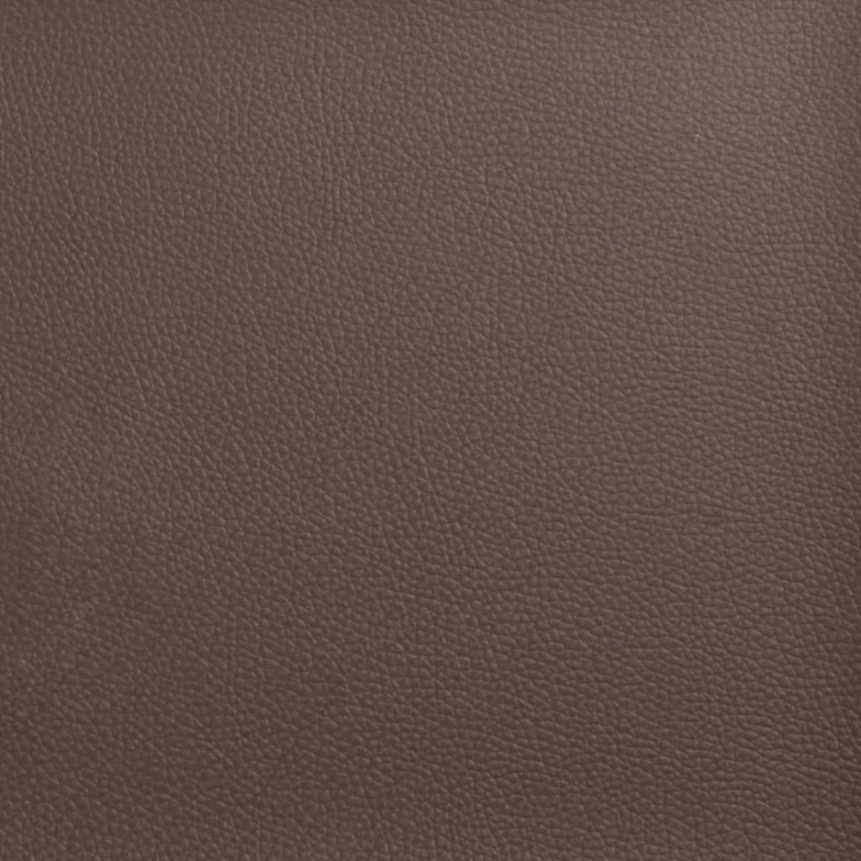 Cama con colchón cuero sintético marrón 180x200