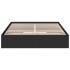 Estructura cama con cajones madera ingeniería negra 160x200