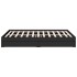 Estructura cama con cajones madera ingeniería negra 160x200