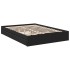 Estructura cama con cajones madera ingeniería negra 160x200