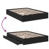 Estructura cama con cajones madera ingeniería negra 160x200