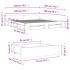 Estructura cama con cajones madera ingeniería blanca 200x200