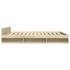 Cama con cajones madera ingeniería roble Sonoma 200x200