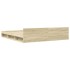 Cama con cajones madera ingeniería roble Sonoma 200x200