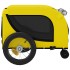 Remolque bicicleta mascotas hierro tela Oxford amarillo